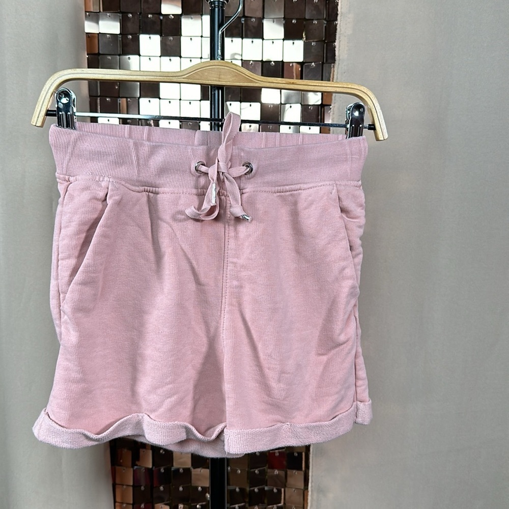HM Basics Light Pink Comfy Sweat Shorts w Drawstring Waist Size XS